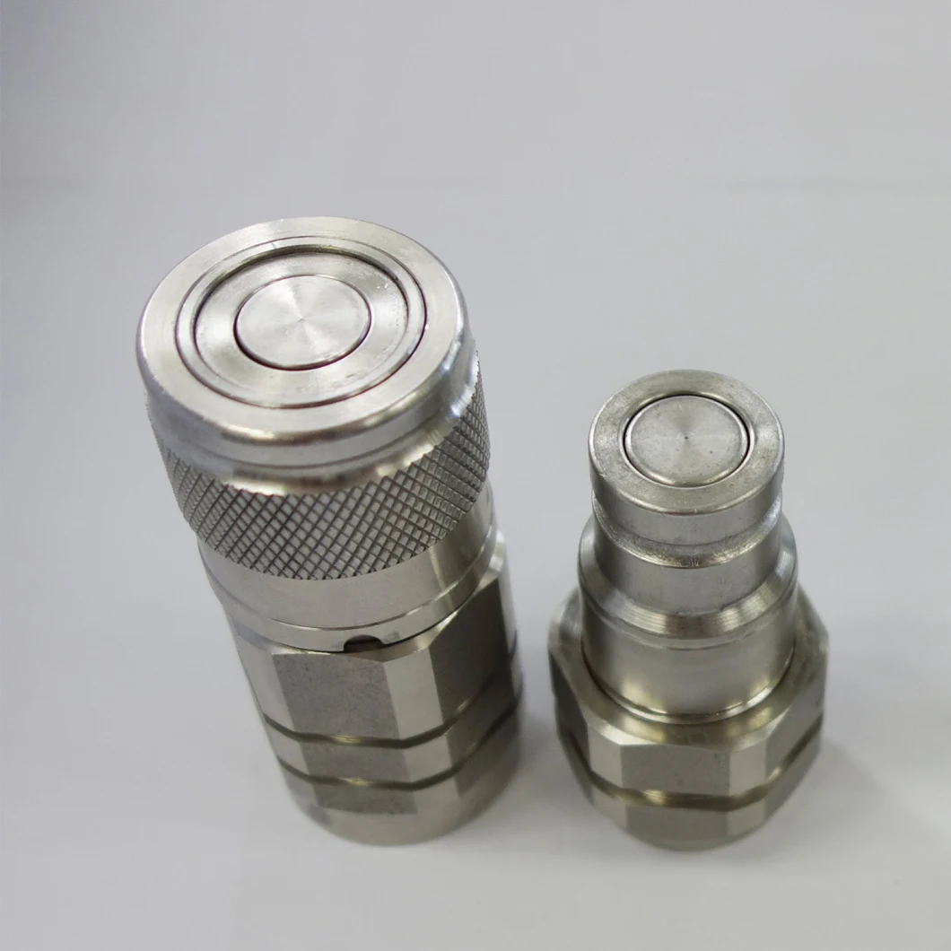 NAIWO 3/8 Stainless NPT Flat Face Quick Release Couplers Couplings