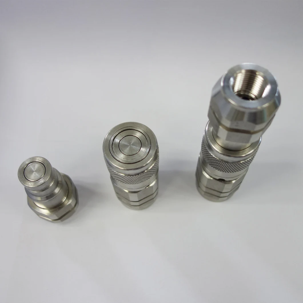 NAIWO 3/8 Stainless NPT Flat Face Quick Release Couplers Couplings