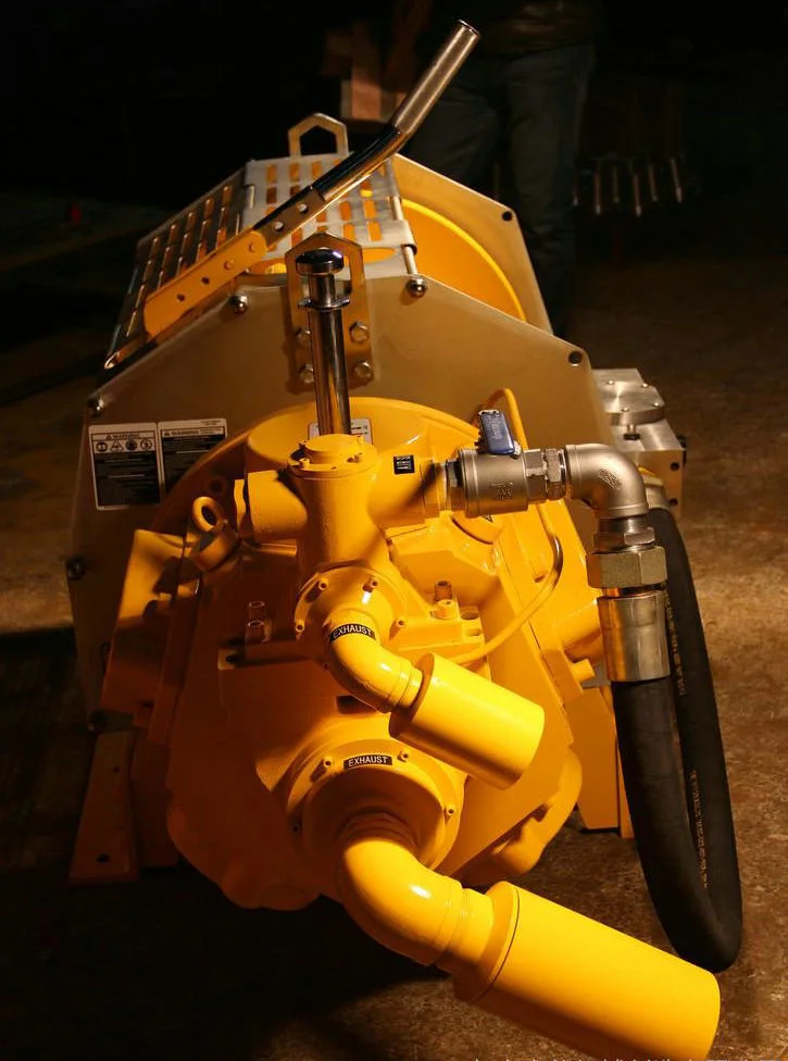 Brute Force 10ton Air Winch with Manual Band Brake for Mine Drilling